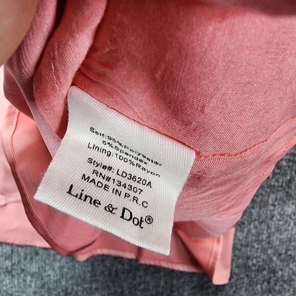 NEW Line & Dot REVOLVE Rampling Mini Babydoll Satin Pink Dress Cold Shoulder XS - Picture 9 of 15